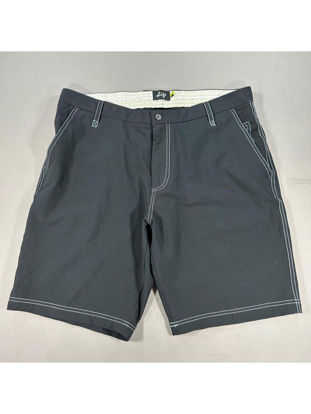 Sligo Shorts Men’s 36 Black Performance Golf Embroidered Back Pockets